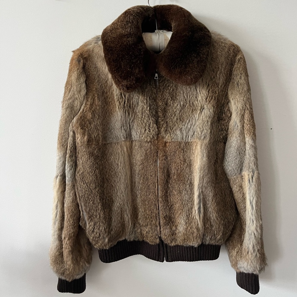 APC RABBIT FUR BOMBER